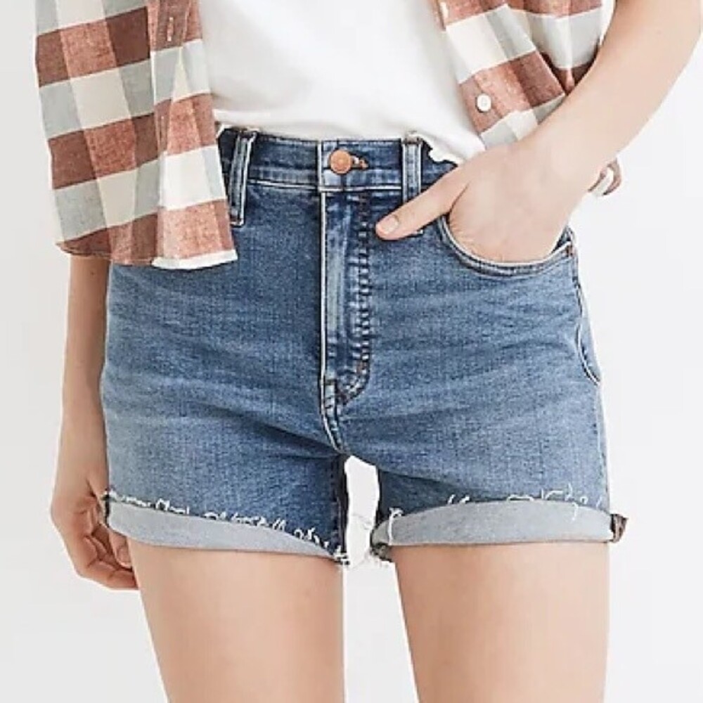 Madewell High-Rise Denim Tencel Shorts Quintell Wash Women’s Size 27 Jean Shorts